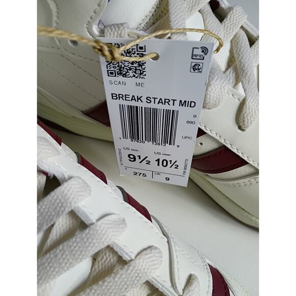 Adidas Breakstart Mid White Burgundy Retro Sneakers main image 8